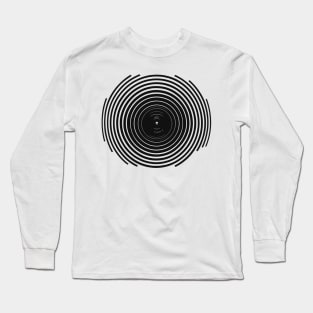 Pure Sound - Spinning Vinyl Record - Minimalist art style Long Sleeve T-Shirt